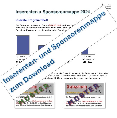 Sponsoren / Inserenten Mappe 